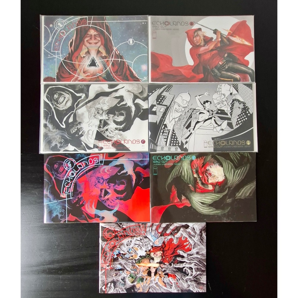 Echolands Lot 7 Books #1 #3 #4 #5 #6 Raw Cut Variants Image Comics NM NM+